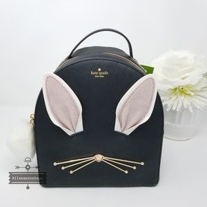 Kate spade rabbit leather hop to it backpack bag